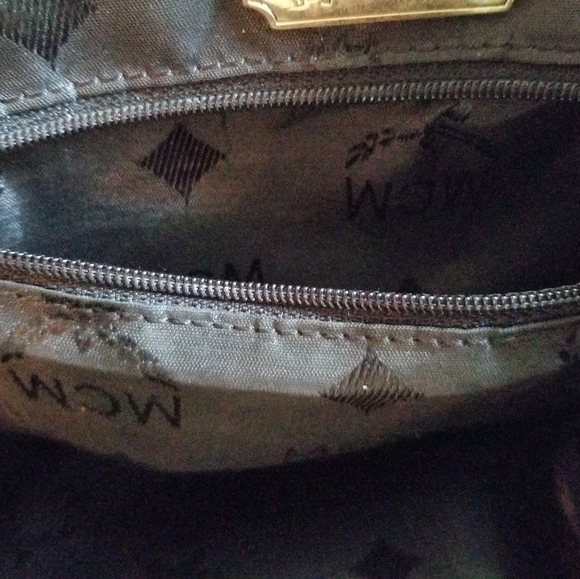 Authentic MCM Studded Black Leather Backpack in excellent used condition. - Picture 10 of 16